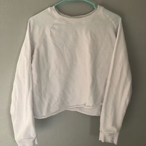 ASOS cropped white sweatshirt